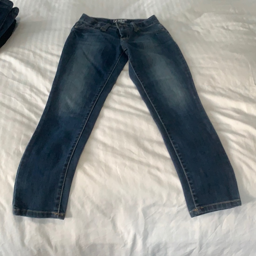Cat and Jack Girls 10 super skinny stretch jeans